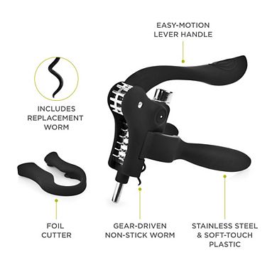 Virtuoso Lever Corkscrew Set by True