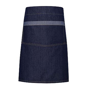 Artisan Collection by Reprime Domain Contrast Denim Waist Apron with Pocket