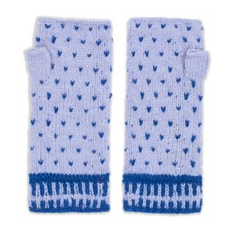 Feelgoodz Women’s Artisan Hand-Knit Appalachian Winter Wool Half Mitten