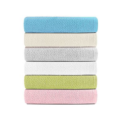 Dan River 24 Piece Popcorn Cotton Bath Towel Set