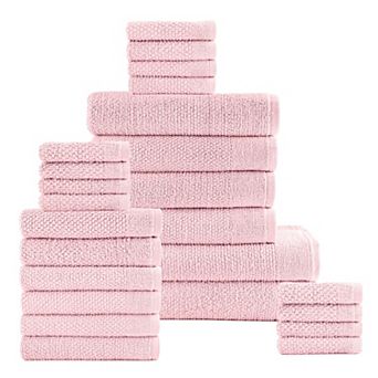 Dan River 24 pc Popcorn Cotton Bath Towel Set