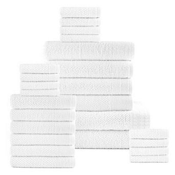 Dan River 24 pc Popcorn Cotton Bath Towel Set