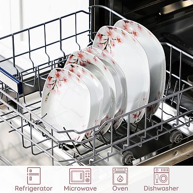 18-piece Porcelain Dinnerware Set, for 6, incl. Dinner, Dessert, Soup Plates