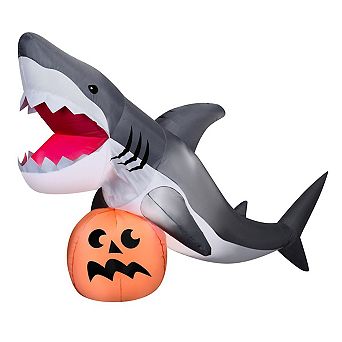 Giant 7.5′ Shark Halloween Inflatable Lighted, Animated & Roaring