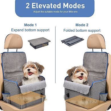 GOOPAWS Briefcase Shape Dog Booster Car Seat