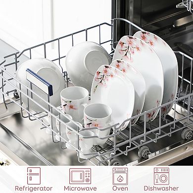 20-piece Porcelain Dinnerware Set, for 4, incl. Dinner, Dessert Plates, Bowls, Mugs, Egg cups