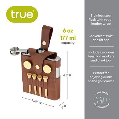 Golfer's Flask and Accessory Set by True