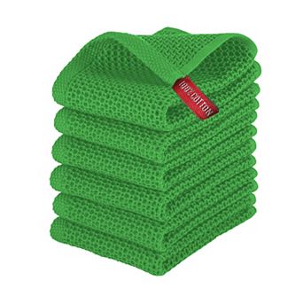 Elegant Comfort 6-Pack Turkish Cotton Waffle Small Wave Kitchen Towels