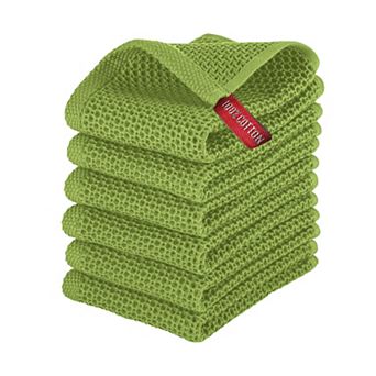 Elegant Comfort 6-Pack Turkish Cotton Waffle Small Wave Kitchen Towels