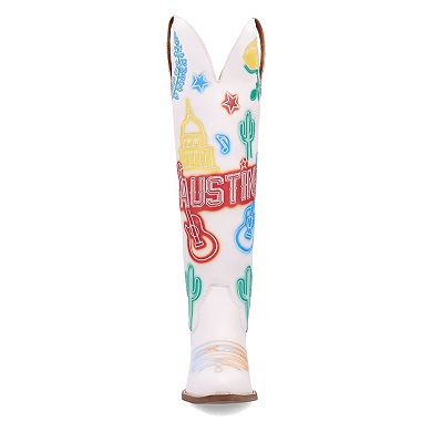 Dingo Austin Women's Leather Knee-High Boots With Block Heel