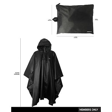 Members Only Rain Foldable Poncho