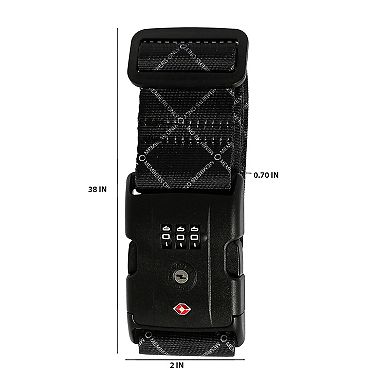 Members Only Luggage Strap with TSA Lock
