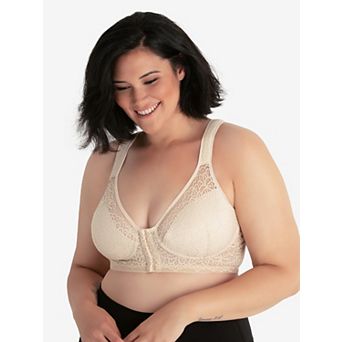 The Nora - Shimmer Support Back Lace Front-Closure Bra