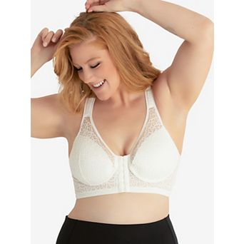 The Nora - Shimmer Support Back Lace Front-Closure Bra