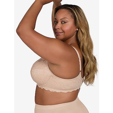 The Willow - Lightly Padded Lace Plunge Underwire Bra