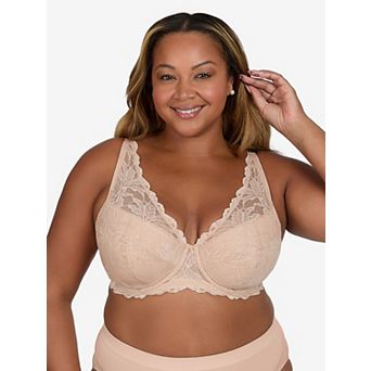 The Willow - Lightly Padded Lace Plunge Underwire Bra