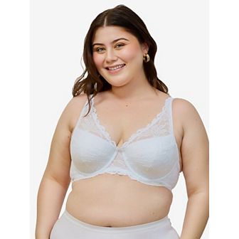The Willow - Lightly Padded Lace Plunge Underwire Bra