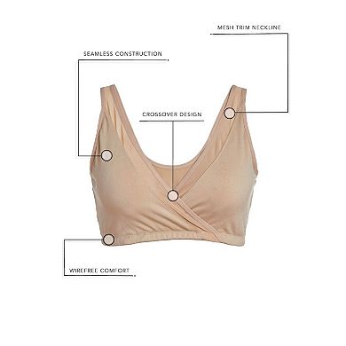 The Charlene - Seamless Comfort Crossover with Mesh