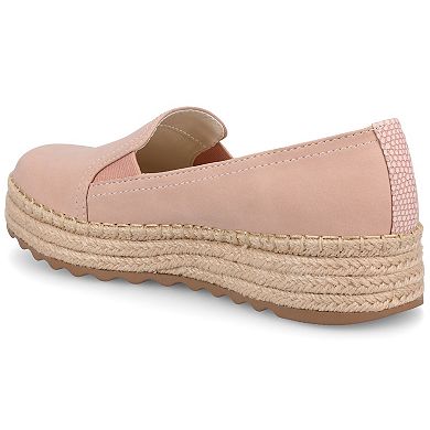 Journee Catalina Women's Slip-On Round Toe Espadrille Shoes