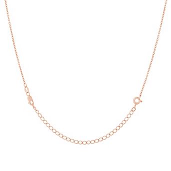 Jewelry Essentials 14k Rose Gold over Sterling Silver 4-Inch Adjustable Chain Extender