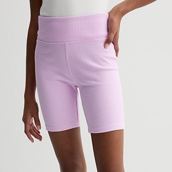Girls 6-20 SO® High-Rise Ribbed Bike Shorts in Regular & Plus Size