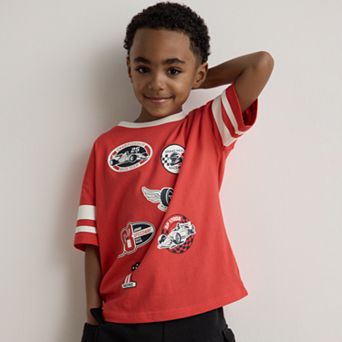 Boys 4-12 Jumping Beans® Short Sleeve Relaxed Varsity Graphic Tee