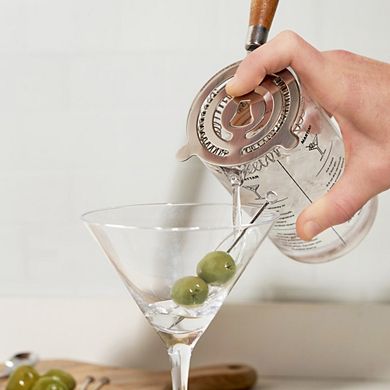 Cocktail Strainer with Acacia Handle by True