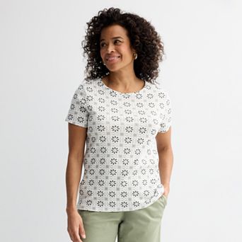 Women's Croft & Barrow® Essential Crewneck Tee