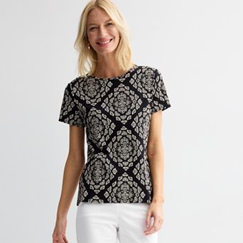 Women's Croft & Barrow® Essential Crewneck Tee