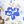 Blue Exploded Floral