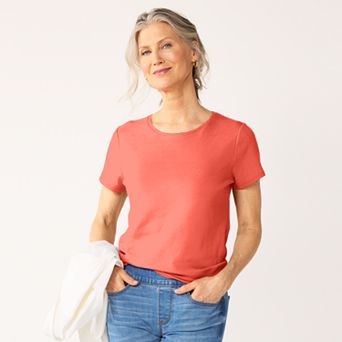 Women's Croft & Barrow® Essential Crewneck Tee