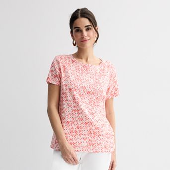 Women's Croft & Barrow® Essential Crewneck Tee