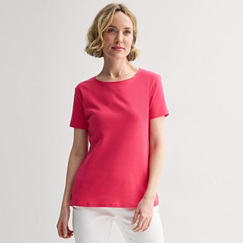 Women's Croft & Barrow® Essential Crewneck Tee