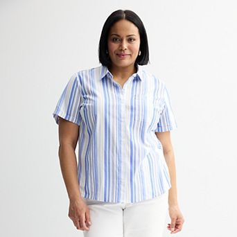 Plus Size Croft & Barrow® Camp Shirt