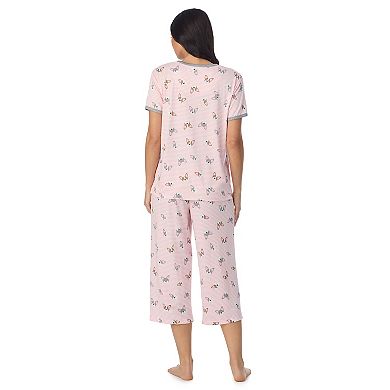 Women's Cuddl Duds® 2-Piece Cozy Pajama Top & Pajama Cropped Pants Set