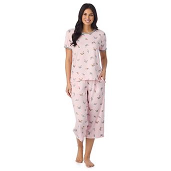 Women's Cuddl Duds® 2 pc Cozy Pajama Top & Pajama Cropped Pants Set