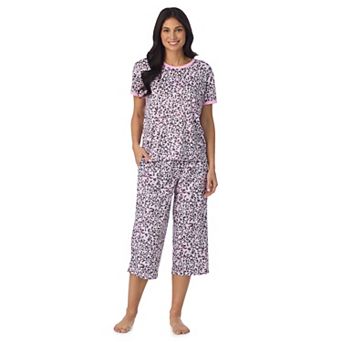 Women's Cuddl Duds® 2 pc Cozy Pajama Top & Pajama Cropped Pants Set