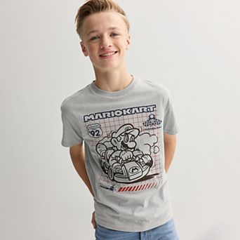Boys 8-20 Mario Kart Let's Go Karting Graphic Tee