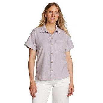 Women's Eddie Bauer Field Flex Short Sleeve Flannel Shirt