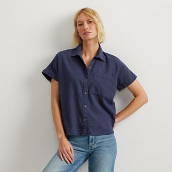 Women's Eddie Bauer Field Flex Short Sleeve Flannel Shirt