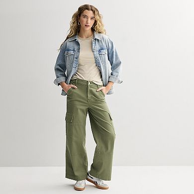 Juniors' SO® Ribbed Crew Neck Short Sleeve Top