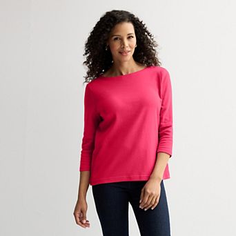 Petite Croft & Barrow® Boatneck Top