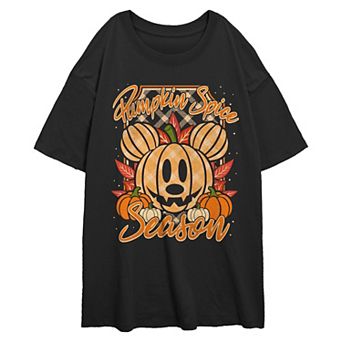 Juniors' Disney&rsquo;s Mickey Mouse Pumpkin Spice Season Graphic Tee