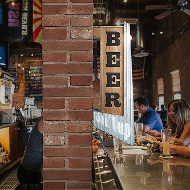 American Art Décor Beer on Tap LED Marquee Wall Decor