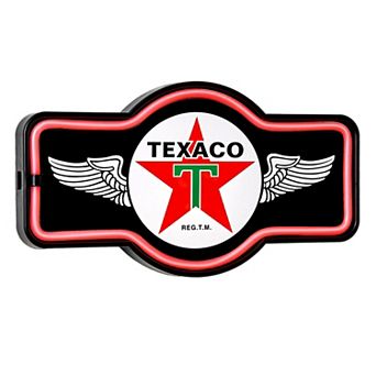 American Art Décor LED Neon Texaco Oil Wall Decor