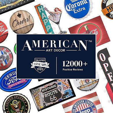 American Art Décor LED Neon Texaco Oil Wall Decor