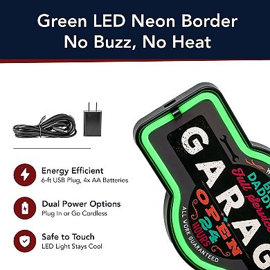 American Art Décor Big Daddy Garage LED Neon Rope Wall Decor