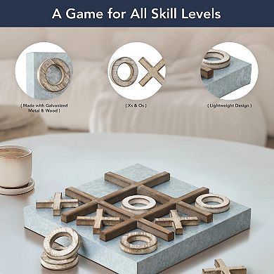 American Art Décor Magnetic Tic Tac Toe Board Game Set