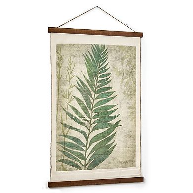 American Art Décor Leaf Wall Scroll Tapestry with Rope Wall Decor