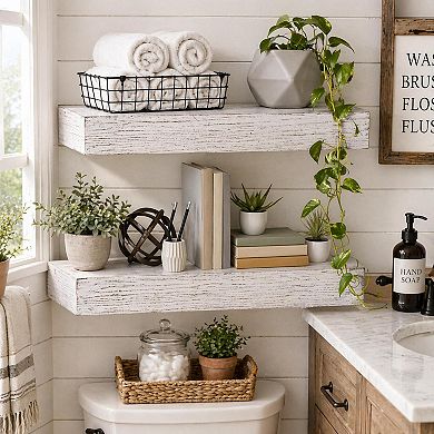 American Art Décor 2-pc. Floating Wall Shelves